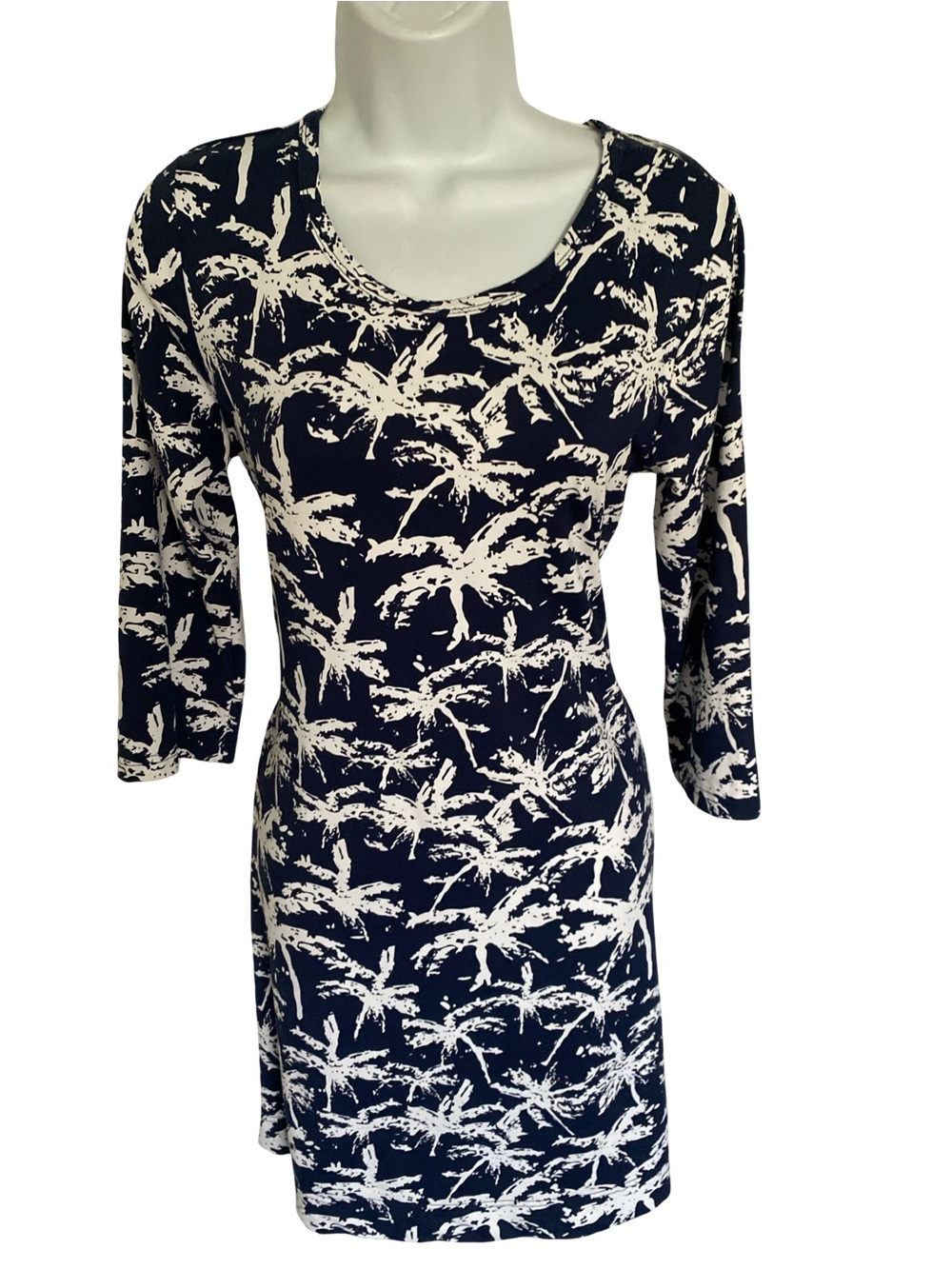 Lulu-B Black  and White Abstract Print Dress -XS